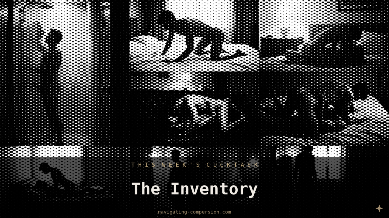 The Sunday Cuck's Task: The Inventory