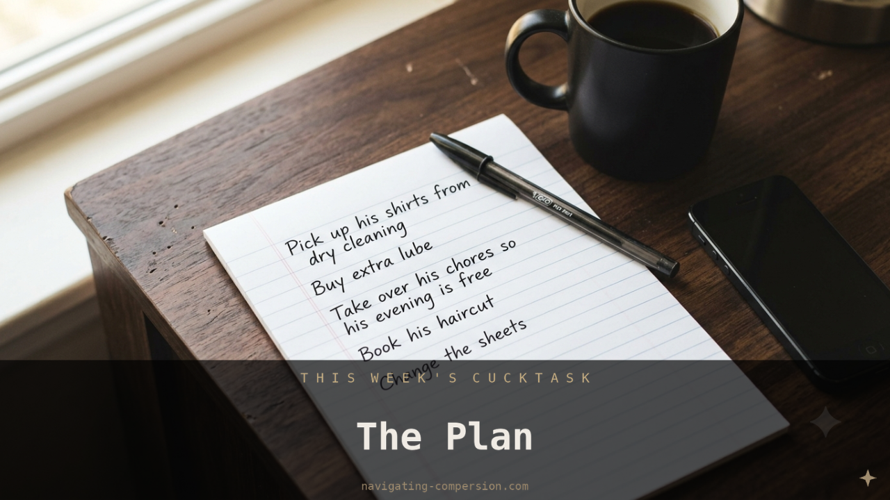 The Sunday Cuck's Task: The Plan